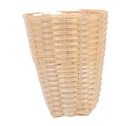 TOYANDONA Miniature Bamboo Woven Basket Mini Grocery Basket Tiny Dollhouse Accessory with Dustpan Feature for Miniature Scenes and Decoration