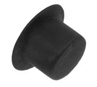 TOYANDONA Miniature Black Snowman Top Hat for DIY Crafts Tiny Handmade Doll Decoration Lovely Small Hat for Doll Cosplay and Festive Snowman Projects Craft Material