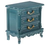 TOYANDONA Miniature Cabinet Decoration Blue Dollhouse Cabinet for Mini House Layout Accessories for Living Room Bedroom and Kitchen High Quality Workmanship and Detail