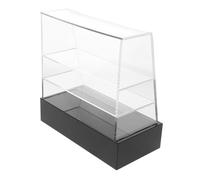 TOYANDONA Miniature Cake Display Cabinet for Dollhouse Sturdy Pastry Case for Creative Office Realistic Design with Assorted Mini Desserts Easy to Assemble