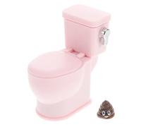 TOYANDONA Miniature Commode Model Toy Miniature Dollhouse Toilet 1:12 Scale Realistic Plastic Toilet for Dollhosue Bathroom Furniture Funny Decor Doll Accessories