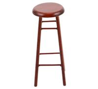 TOYANDONA Miniature Dollhouse Stool Nordic Style Small Wooden Furniture Ornament DIY High Stool for Dollhouse Accessories Kitchen Living Scene