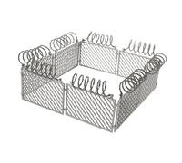 TOYANDONA Miniature Fence Toy Playset Accessory for Boys DIY Sand Table Micro Landscape Decorative Fence Prop Light Grey Wire Mesh for War and Prison Scenes -