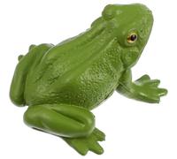 TOYANDONA Miniature Frog Figurine, Plastic Frog Statue Models Wild Animal Jungle Toys for Kids, Fairy Garden Ornament for Patio Yard Micro Landscape Decor Educational Toy