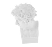 TOYANDONA Miniature Greek David Bust Sculpture Figurine for Dollhouse Decor 1:12 Scale White Resin Statue Accessory for Dollhouse Furniture Shelves and Art Displays