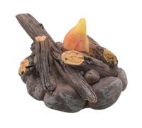 TOYANDONA Miniature Micro Campfire Model Fake Bonfire Decoration for Dollhouse and Garden Realistic Landscape Fire Prop with Sturdy Craftsmanship for DIY Holiday Scene Building