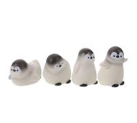 TOYANDONA Miniature Penguin Figurine Resin Statue Adorable Bird Ornament 12pcs with Stable Flat Base Vivid Texture and Smooth Outline for Office Tables and Tabletop DIY Scene Creation