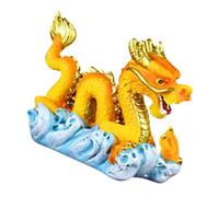 TOYANDONA Miniature Resin Dragon Cake Decoration Figurine Cartoon Animal Cake Topper for Birthday and Year Resin Material Festive Dessert Decor Luck Symbol