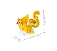 TOYANDONA Miniature Resin Phoenix Figurine Cake Decorating Animal Statue with Funny Gesture for Birthday Shower and Festival Cake Toppers Indoor and Outdoor Baking Decoration