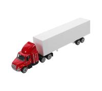 TOYANDONA Miniature Retro Alloy Container Truck Model for Realistic Transport Scene Vehicle Car Model for Boys Collectible Pretend Play