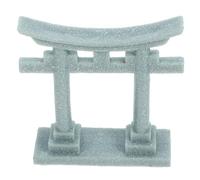 TOYANDONA Miniature Torii Gate Simulated Japanese Torii Gate Micro Landscape 2.95x2.36x0.79in Pvc Realistic Shape Japanese Style Garden Micro Decor Inspires Creativity Good Workmanship