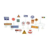 TOYANDONA Miniature Traffic Signs Educational for Lightweight Plastic Road Safety Cognition with Realistic Colors for Early Learning and Interactive Play