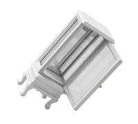 TOYANDONA Miniature White Display Cabinet for Dollhouse Space Saving Bookcase for Bedroom Living Room Study Versatile Miniature Furniture with Chic Finish for Small Decorative Storage
