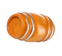 TOYANDONA Miniature Wooden Beer Barrel Dollhouse Accessory, Vintage Style Small round Barrel Ornament for Mini Landscape DIY Decor, Bar and Pub Scene Figurine