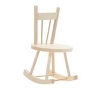 TOYANDONA Miniature Wooden Dollhouse Chair for Dining Craft Furniture Accessory for Boys Creative DIY for Pretend Play and Artistic Expression