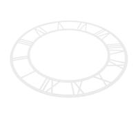 TOYANDONA Mirror Wall Clock 30cm Acrylic Clock Face with Roman Numerals Silver Self-Adhesive Sticker for Living Room and Bedroom