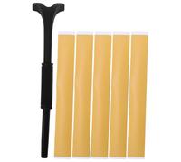 TOYANDONA Miter Saw Workpiece Fixing Strips and Wood Fixing Adhesive Tape Set with Abs and Rubber Material for Firm Wood Positioning and No Gap Efficiency in Decorative Trim Work