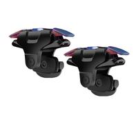 TOYANDONA Mobile Game Accessories Black Plastic 1 Pair Phone Game Trigger Metal Handle Compatible Smartphone for On-the-Go Gaming