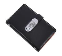 TOYANDONA Money Saving Challenge Binder with Password Lock, Compact and Portable Savings Binder with 100 Envelope Challenge Pockets, Pu and Alloy Material, Secure Access for Travel