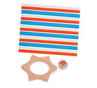 TOYANDONA Montessori Wooden Balance Stick Game Interactive Patience for Adults Natural Wood Educational Family Brain Game for Motor Skills Coordination Travel and Social Gatherings