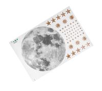 TOYANDONA Moon Sticker Star and Moon Design for to Apply Removable Wall Decals for Bedroom and Living Room Decoration Safe Material