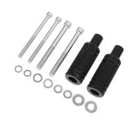 TOYANDONA Motorcycle Light Bar Mounting Bracket Expansion Bracket Black Aluminum Alloy with Noise Reduction Universal Installation for Scooter Auxiliary Spotlights