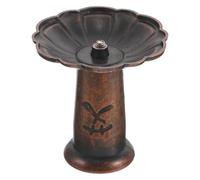 TOYANDONA Moxa Stick Burner Holder with Lotus Base for Safe Extinguishing Metal Moxibustion Stick Extinguisher Tray for Home and Travel Use