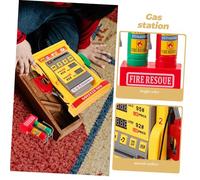TOYANDONA Multifunctional DIY Gas Station Model Kit with Double Digital Display and Realistic Counting for Educational Play Self Service Fuel Pump for Math Skill Development and Interactive