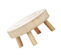 TOYANDONA Multifunctional Solid Wood Plant Stand Rack for Flowerpots Rustic Indoor Bonsai Holder with Open Shelf Design Suitable for Succulents Cactus Fiddle Leaf Fig Minimalist Home Display