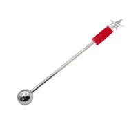 TOYANDONA Music Conductor Baton 90cm Stainless Steel White Baton for Marching Band Military Drum Corps Concert Performance