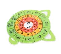 TOYANDONA Music Education Tool with Circle of Fifths Wheel and Rhythm Notation Cards Piano Note Guide for Beginners Music Classes and Theory Learning Aid
