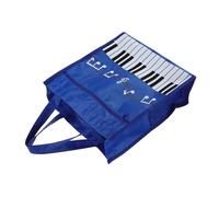 TOYANDONA Music Note Tote Bag for Women Portable Double Storage Bag with Handle Large Capacity Lightweight Piano Design Chic and Practical for School Shopping