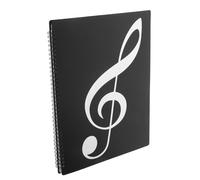 TOYANDONA Music Score Binder and Organizer for Sheet Music Pages Black for Musicians Offices and Learning Environments
