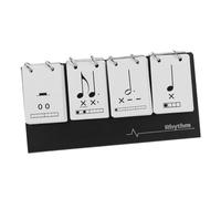 TOYANDONA Music Teaching Props Rhythm Instruction Cards Beginner Music Students Rhythm Practice Tool White Paper