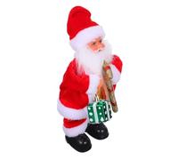 TOYANDONA Musical Santa Claus Electric Doll with Built in Melodies Safe and Materials Cute Xmas Ornament for Childrens Holiday Games and Festive Party Decorations