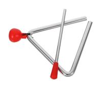TOYANDONA Musical Triangle Hand Percussion with Steel Beater Portable Educational for Develop Rhythm Hand Eye Coordination and Musical Interest