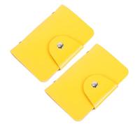 TOYANDONA Nail Art Plates Storage Bag 2pcs Pu with 20 Card Slots Suitable for Nail Stamping Plate Collectors