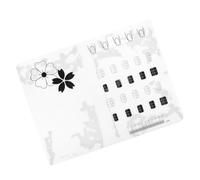 TOYANDONA Nail Practice Pad Compact and Portable for Manicure Training Silicone Nail Exercise Mat for Beauty Salons