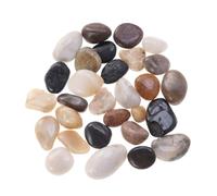 TOYANDONA Natural Cobblestone Fish Tank Stones with Smooth Surface, Colorful Pebbles 2-3 Pieces 500g, for Fish Tank Setup and Art Creations