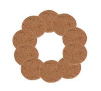 TOYANDONA Natural Coconut Fiber Bird Nest Pads 10pcs round 15cm Thick 0.6-0.8cm Pigeon Nesting Mats for Breeding Birds and Pet Supplies