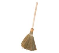 TOYANDONA Natural Corn Whisk Broom with Soft Bristles and Wooden Handle Efficient Floor Sweeping Brush for Bedrooms Kitchens Courtyards and Gardens Removable Handle for Easy Cleaning