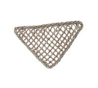 TOYANDONA Natural Grass Fibers Lizard Hammock Bed for Bearded Dragons Anoles Geckos Triangle Hanging Cage Accessory for Small Animals