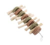 TOYANDONA Natural High-fiber Sweet Bamboo Chew Sticks for Rabbits Chinchillas Guinea Pigs and Hamsters Promotes Healthy Teeth Grinding and Digestion Small Animal Treat for Active Chewing and