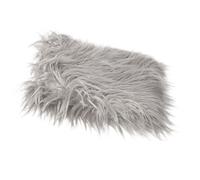 TOYANDONA Newborn Photography Fur Quilt Mat Light Grey for Photo Shoots Fluffy Blanket for Studios