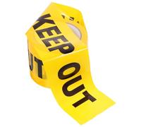 TOYANDONA Non-adhesive Keep out Tape for Caution and Safety Use, Yellow Pe Material Safety Warning Tape with Convenient Design to Remind Potential Hazards on Occasions