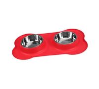 TOYANDONA Non-spill Dog Water Bowl Elevated Slow Feeder Dog Bowl Silicone Stand Large Capacity Cats Puppies