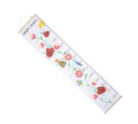 TOYANDONA Nordic Boy Girl's Growth Chart Wall Art Height Measuring Ruler Wall Hanging Decor Oil Canvas Easy Installation