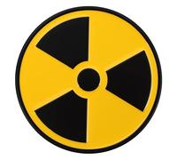 TOYANDONA Nuclear Radiation Car Warning Sticker 2.56 Inch Safety Decal for Automobiles Motorbikes Durable Car Body Sticker