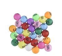 TOYANDONA Numbered Table Tennis Balls 100 Pcs Printed Pong Balls with Numbers 1-100 for Party Decoration Bingo Game and Diy Entertainment Multicoloured