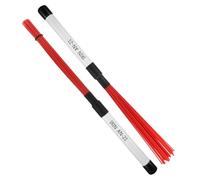 TOYANDONA Nylon Drum Brushes for Jazz Drumming Nylon Wire Sticks for Snare Drums Enhanced Sound Quality Percussion Accessories for Acoustic Jazz and Rhythm Practice Red